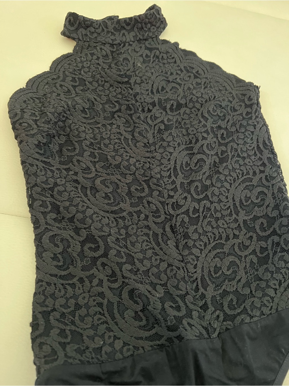Bebe black turtleneck lace bodysuit stretchy S - Picture 12 of 12